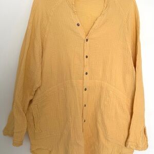 LAWLESS Women's Mustard Long Sleeve Tunic Dress